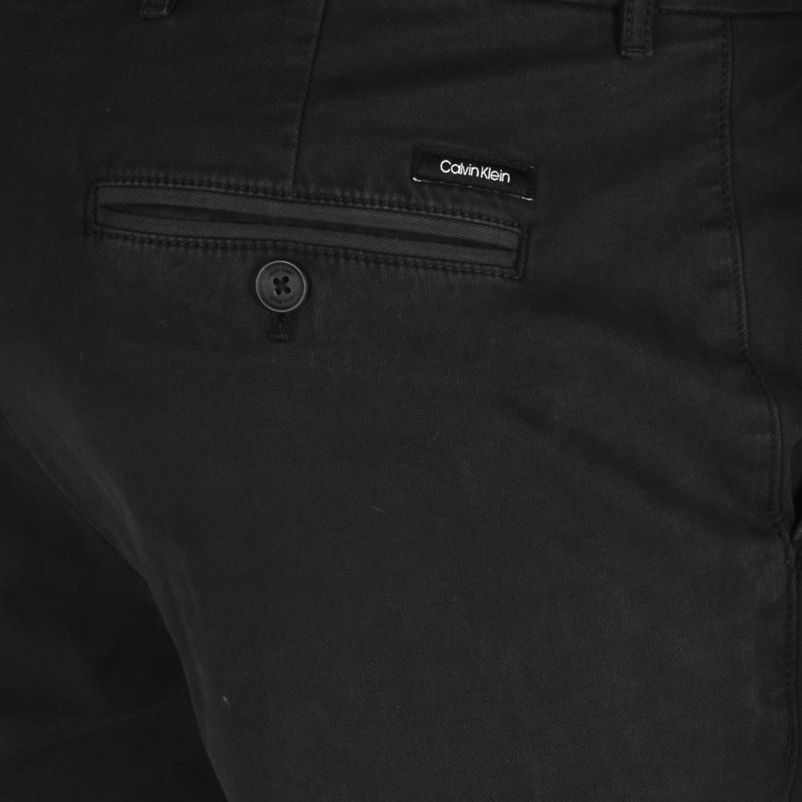 Alternative Image for ProductCalvin Klein Slim Fit Chino Trousers Black3